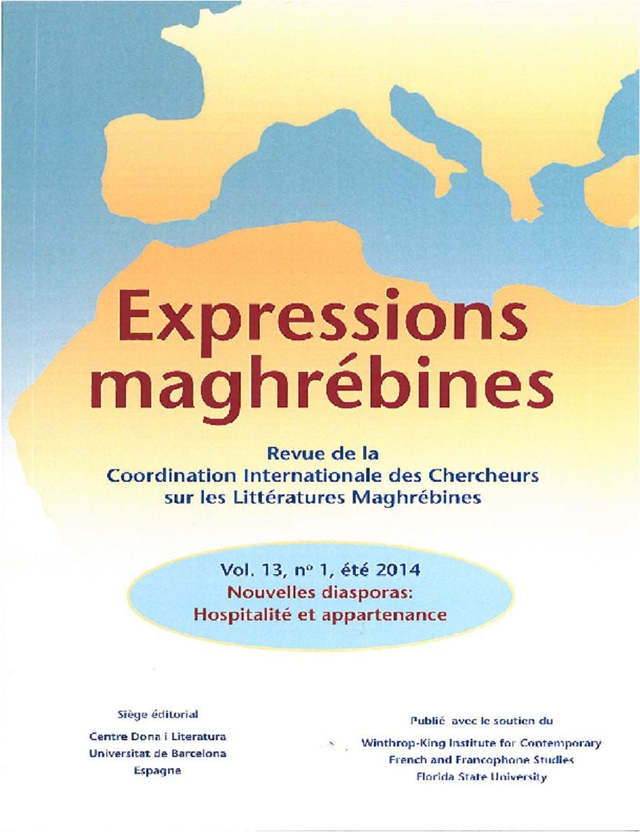 “Nouvelles Diasporas Hospitalité et Appartenance,  Revue de la Coordination Internationale des Chercheurs sur les Littératures Maghrébines
