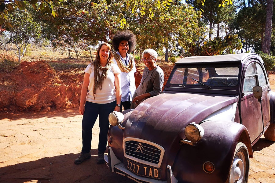 Group image with Raharimanana and Allison M. Charette