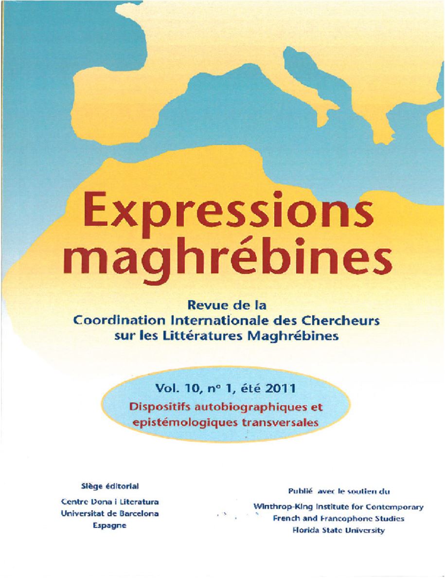 Dispositifs Autobiographiques et Épistémologies Transversales,  Revue de la Coordination Internationale des Chercheurs sur les Littératures Maghrébines