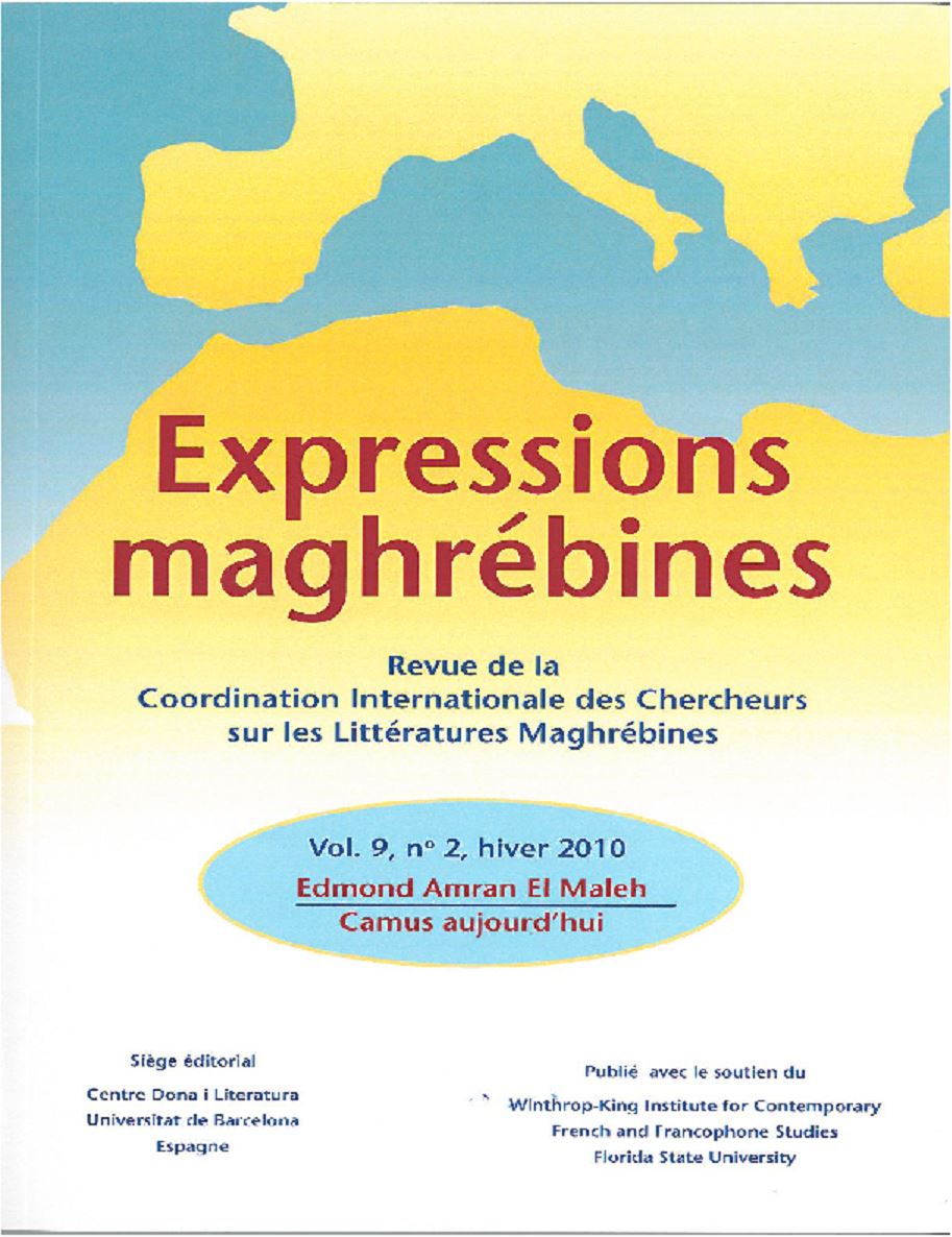 Edmond Amran El Maleh,  Revue de la Coordination Internationale des Chercheurs sur les Littératures Maghrébines