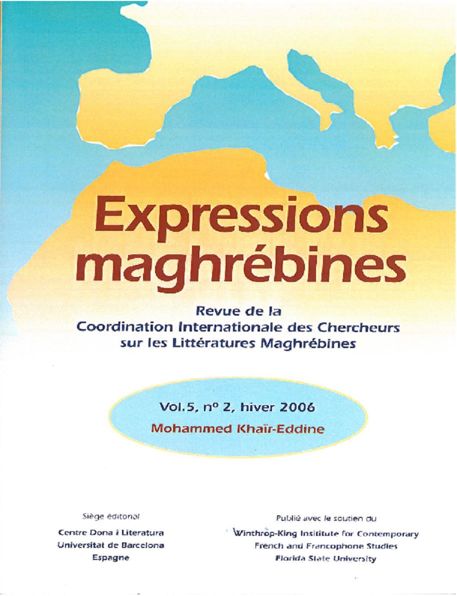 Mohammed Khair-Eddine,  Revue de la Coordination Internationale des Chercheurs sur les Littératures Maghrébines