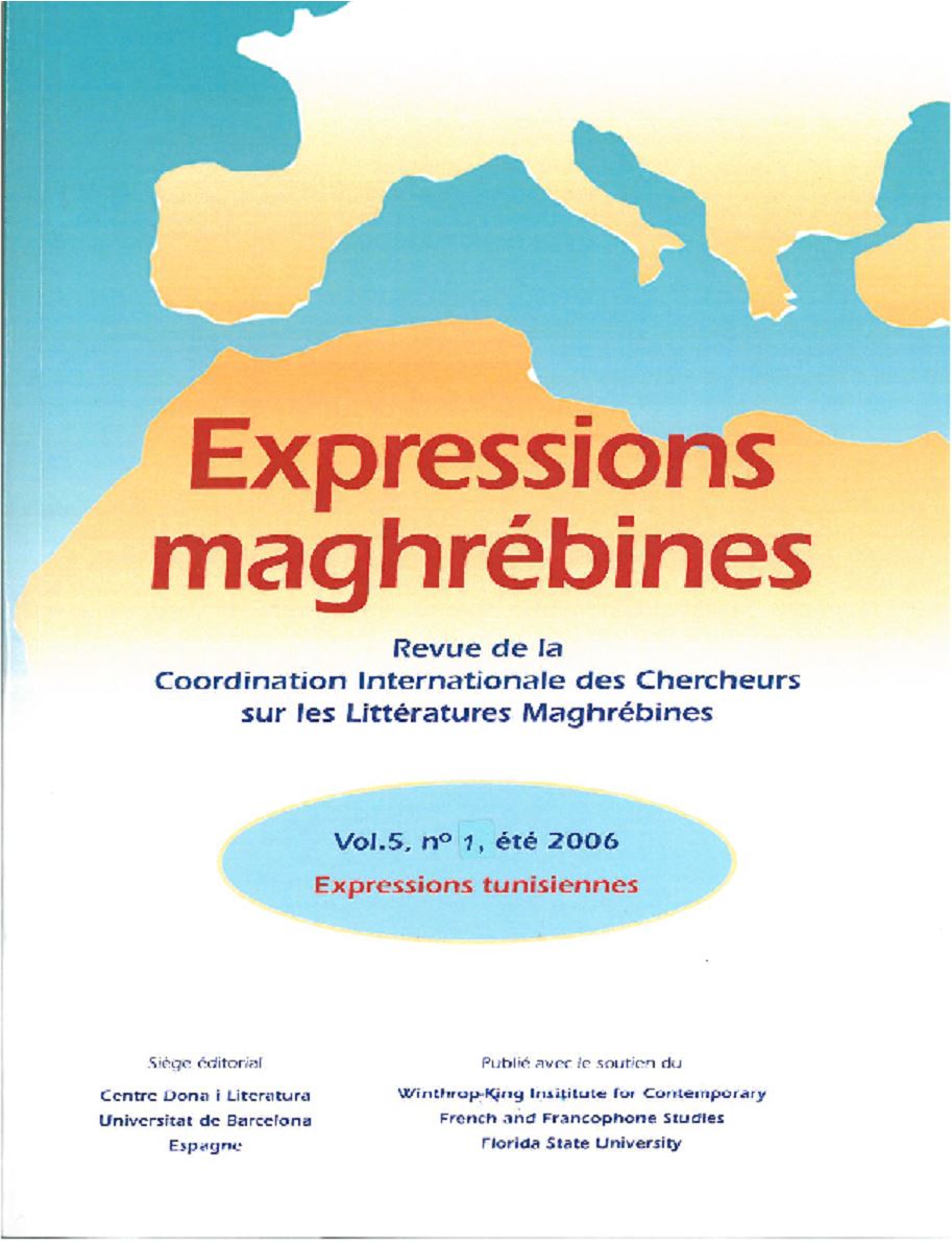 Expressions Tunisiennes,  Revue de la Coordination Internationale des Chercheurs sur les Littératures Maghrébines