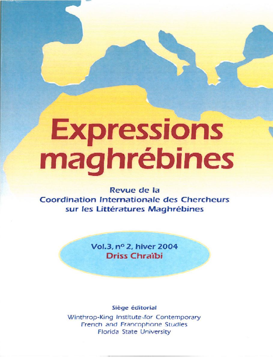 Driss Chraïbi, Revue de la Coordination Internationale des Chercheurs sur les Littératures Maghrébines