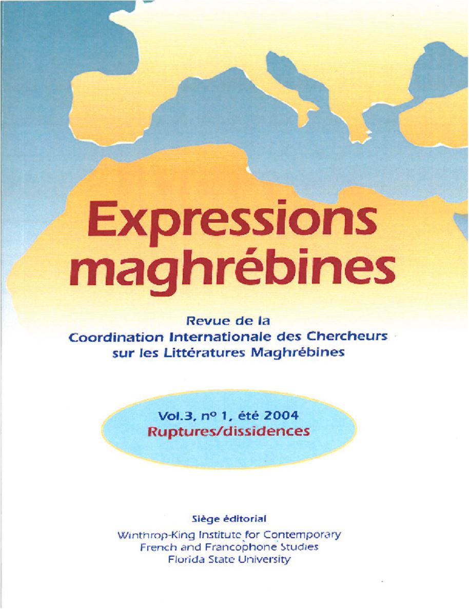 Ruptures/Dissidences, Revue de la Coordination Internationale des Chercheurs sur les Littératures Maghrébines