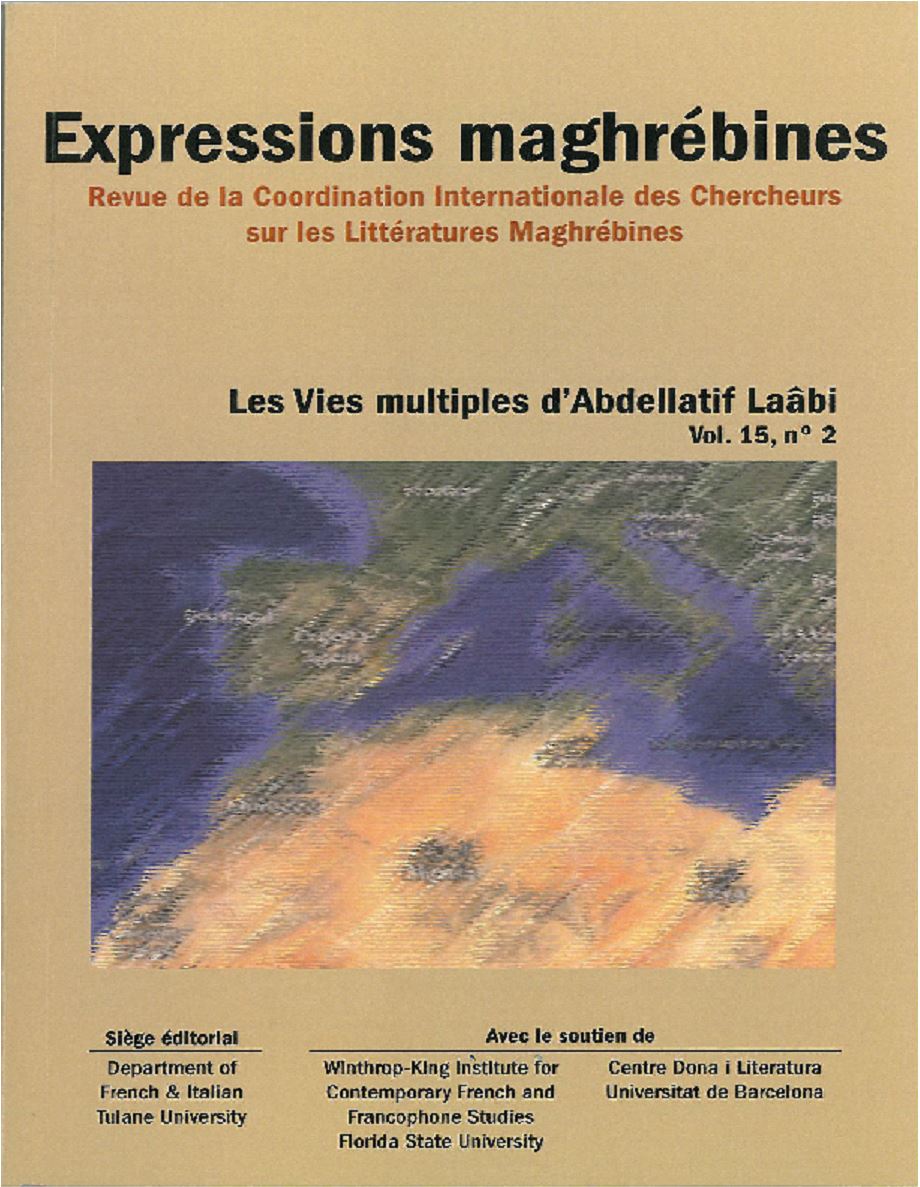 Les Vies Multiples D’abdellatif Laâbi,  Revue de la Coordination Internationale des Chercheurs sur les Littératures Maghrébines