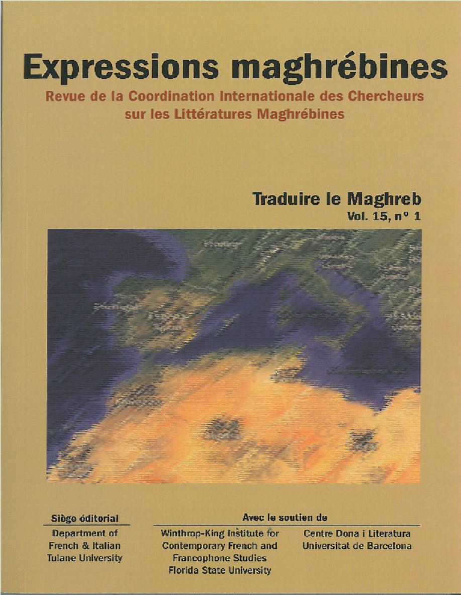 Traduire Le Maghreb,  Revue de la Coordination Internationale des Chercheurs sur les Littératures Maghrébines